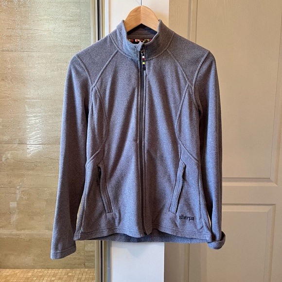 Sherpa Fleece Jacket - Grey - Picture 2 of 9